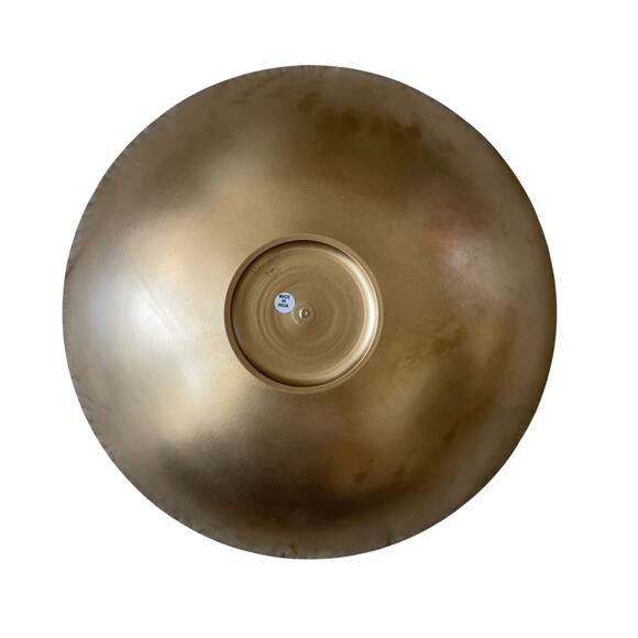 Dana Gibson Hand Painted Tole Sultan Bowl 16in Metal Hot Pink White Floral NEW - Picture 5 of 10